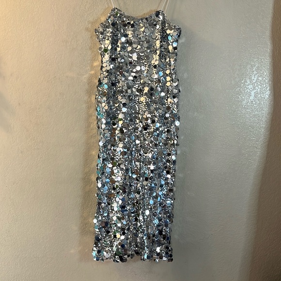 12th Tribe - Silver Sequin Midi Dress - Picture 6 of 9